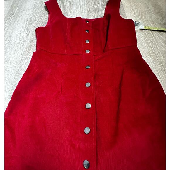 Gianni Bini|DRS Lara Corduroy Dress|Red Spice|NWT|SZ 8 - Picture 2 of 9